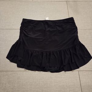 Liz Claiborne Black Swim Mini Skirt with Ruffles